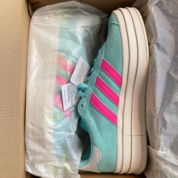 adidas Originals Shoes - Adidas gazelle bold flash aqua/lucid pink/cloud white 6.5 Brand New in Box